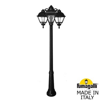 Садово-парковый фонарь FUMAGALLI RICU BISSO/CEFA 3L DN U23.157.S30.AXF1RDN Садово-парковый фонарь FUMAGALLI RICU BISSO/CEFA 3L DN U23.157.S30.AXF1RDN