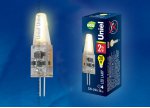 Лампа светодиодная Uniel LED-JC-220/2W/WW/G4/CL SIZ05TR