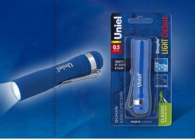 Фонарь Uniel S-LD045-B Blue