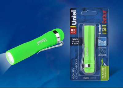 Фонарь Uniel S-LD045-B Green