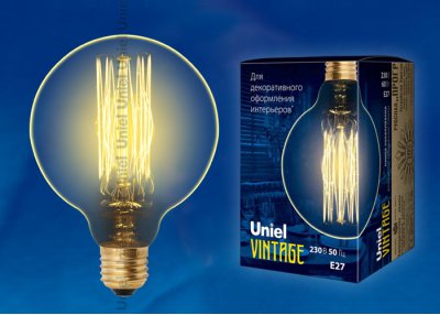 Лампа накаливания Uniel IL-V-G95-60/GOLDEN/E27 VW01 Лампа накаливания Uniel IL-V-G95-60/GOLDEN/E27 VW01