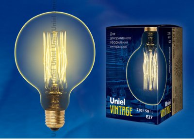 Лампа накаливания Uniel IL-V-G125-60/GOLDEN/E27 VW01 Лампа накаливания Uniel IL-V-G125-60/GOLDEN/E27 VW01