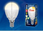 Лампа светодиодная диммируемая Uniel LED-G45-6W/WW/E14/FR/DIM PLP01WH
