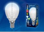 Лампа светодиодная Uniel LED-G45-7W/NW/E14/FR PLP01WH
