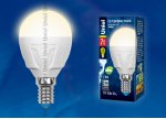 Лампа светодиодная Uniel LED-G45-7W/WW/E14/FR PLP01WH