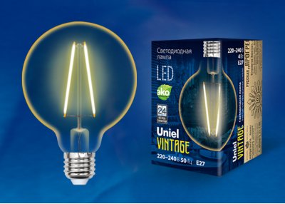 Лампа VINTAGE Uniel LED-G80-4W/GOLDEN/E27 GLV21GO Лампа VINTAGE Uniel LED-G80-4W/GOLDEN/E27 GLV21GO