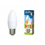 Лампа светодиодная Volpe LED-C37-6W/NW/E27/FR/O