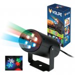 Светильник для дискотеки Volpe ULI-Q306 4W/RGB BLACK SNOWFLAKE