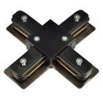 Однофазная трековая система Volpe UBX-Q121 K41 BLACK 1 POLYBAG Соединитель для шинопроводов Х-образный