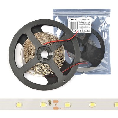 Лента светодиодная интерьерная Volpe ULS-Q921 2835-60LED/m-8mm-IP20-DC12V-4,8W/m-5M-DW