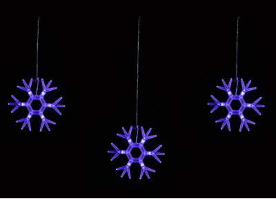 Гирлянда-занавес Uniel ULD-E1503-036/DTA BLUE IP20 SNOWFLAKES-1