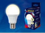 Лампа светодиодная Uniel LED-A60 8W/WW/E27/FR PLP01WH