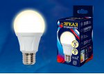 Лампа светодиодная Uniel LED-A60 10W/WW/E27/FR PLP01WH