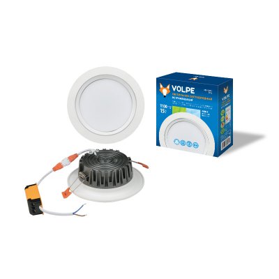 Светильник светодиодный встраиваемый Volpe ULM-Q235 15W/NW WHITE