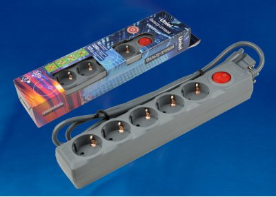 Сетевой фильтр Uniel S-GSU5-1,5 GREY Сетевой фильтр Uniel S-GSU5-1,5 GREY