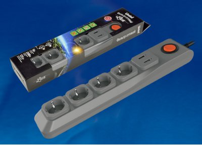 Сетевой фильтр Uniel S-GSL5-3U GREY