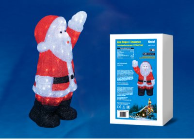 Фигуры Uniel ULD-M3860-120/STA WHITE IP20 XMASMAN