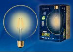 Лампа VINTAGE Uniel LED-G125-8W/GOLDEN/E27 GLV21GO