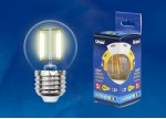Лампа светодиодная Uniel LED-G45-5W/WW/E27/CL/MB GLM10TR