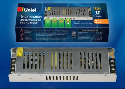 Блок питания для светодиодных ламп и модулей Uniel UET-VAS-120A20 12V IP20