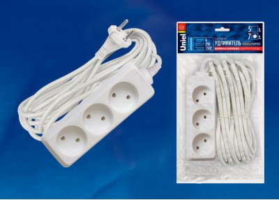 Удлинитель бытовой Uniel S-CP3-7 Удлинитель бытовой Uniel S-CP3-7