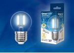 Лампа светодиодная Uniel LED-G45-5W/NW/E27/CL/DIM GLA01TR