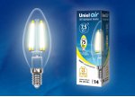 Лампа светодиодная Uniel LED-C35-7,5W/WW/E14/CL GLA01TR