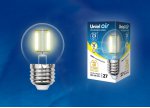 Лампа светодиодная Uniel LED-G45-7,5W/WW/E27/CL GLA01TR