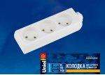 Колодки для удлинителей Uniel K-CP3-10 WHITE