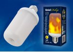 Лампа светодиодная Uniel LED-L60-6W/FLAME/E27/FR PLD01WH