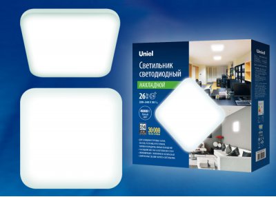 Светильник накладной Uniel ULI-B312 26W/NW/33 QUATRO