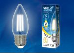 Лампа светодиодная Uniel LED-C35-5W/WW/E27/CL/DIM GLA01TR