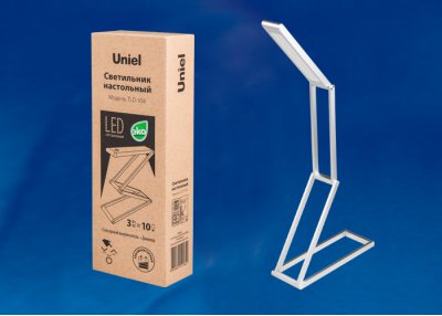 Светодиодный светильник с аккумулятором Uniel TLD-556 Silver/LED/105Lm/6500K