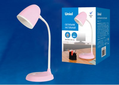 Светильник настольный Uniel TLI-228 PINK E27 Светильник настольный Uniel TLI-228 PINK E27