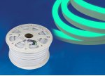 Лента светодиодная герметичная Uniel ULS-N21-2835-120LED/m-8mm-IP67-220V-8W/m-50M-GREEN бобина