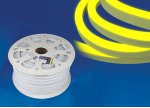 Лента светодиодная герметичная Uniel ULS-N21-2835-120LED/m-8mm-IP67-220V-8W/m-50M-YELLOW бобина