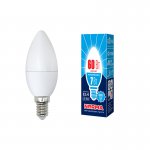 Лампа светодиодная Volpe LED-C37-7W/NW/E14/FR/NR
