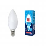 Лампа светодиодная Volpe LED-C37-9W/NW/E14/FR/NR