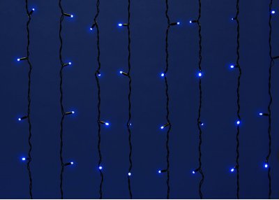 Гирлянда-занавес Uniel ULD-C2030-240/TBK BLUE IP67