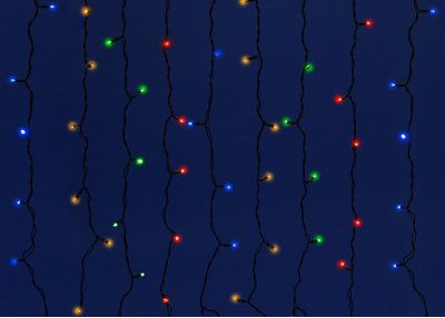 Гирлянда-занавес Uniel ULD-C2030-240/TBK MULTI IP67