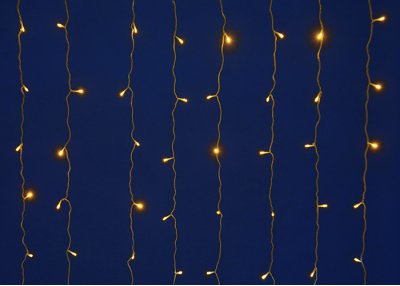 Гирлянда-занавес Uniel ULD-C2030-240/TBK WARM WHITE IP67