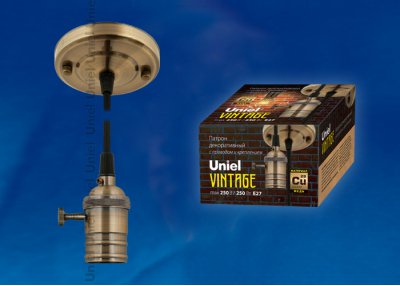 Декоративный патрон Uniel DLC-V-S23K/E27 TS/1M/BL BRONZE Декоративный патрон Uniel DLC-V-S23K/E27 TS/1M/BL BRONZE