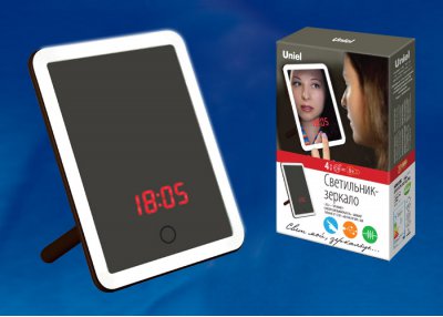 Светодиодный светильник - зеркала с аккумулятором Uniel TLD-591 Brown/LED/80Lm/6000K/Dimmer/T+M Светодиодный светильник - зеркала с аккумулятором Uniel TLD-591 Brown/LED/80Lm/6000K/Dimmer/T+M