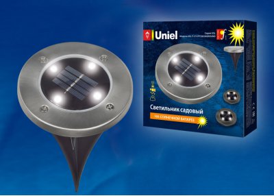 Садовый светильник на солнечной батарее Uniel USL-F-171/PT130 INGROUND Садовый светильник на солнечной батарее Uniel USL-F-171/PT130 INGROUND