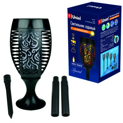 Садовый светильник на солнечной батарее Uniel USL-S-183/PM490 SMALL TORCH Садовый светильник на солнечной батарее Uniel USL-S-183/PM490 SMALL TORCH