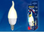 Лампа светодиодная Uniel LED-CW37 7W/3000K/E14/FR/DIM PLP01WH