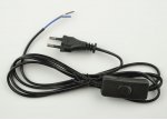 Сетевой шнур с вилкой и выключателем Uniel UCX-C10/02A-170 BLACK