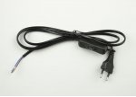 Сетевой шнур с вилкой и выключателем Uniel UCX-C11/02A-170 BLACK