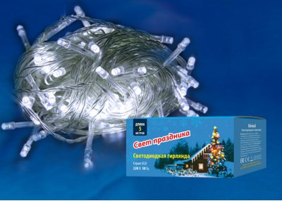 Гирлянда Uniel ULD-S0500-050/DTA WHITE IP20
