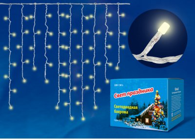 Гирлянда бахрома Uniel ULD-B1805-048/DTA WARM WHITE IP20